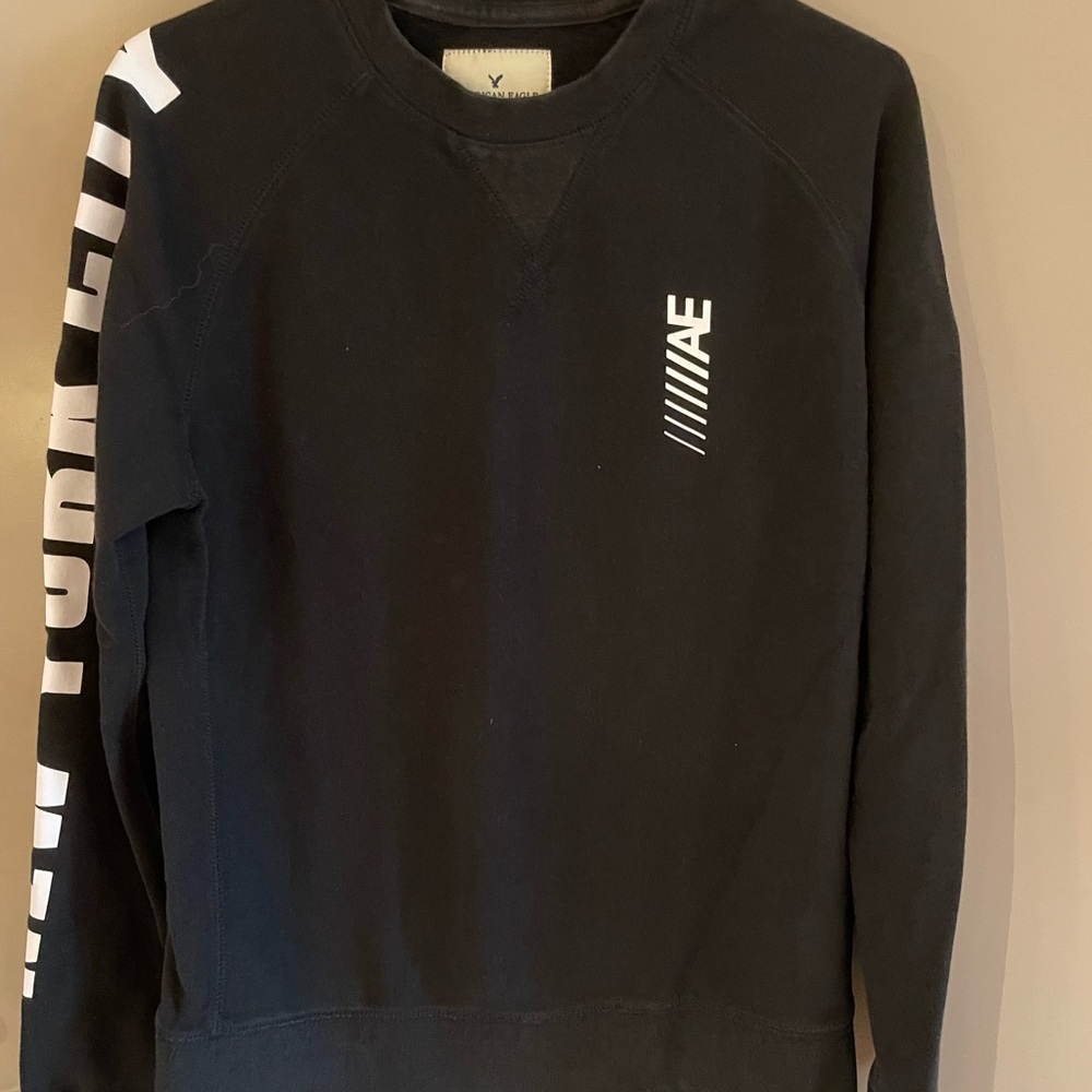 American Eagle crew neck black sweatshirt, small